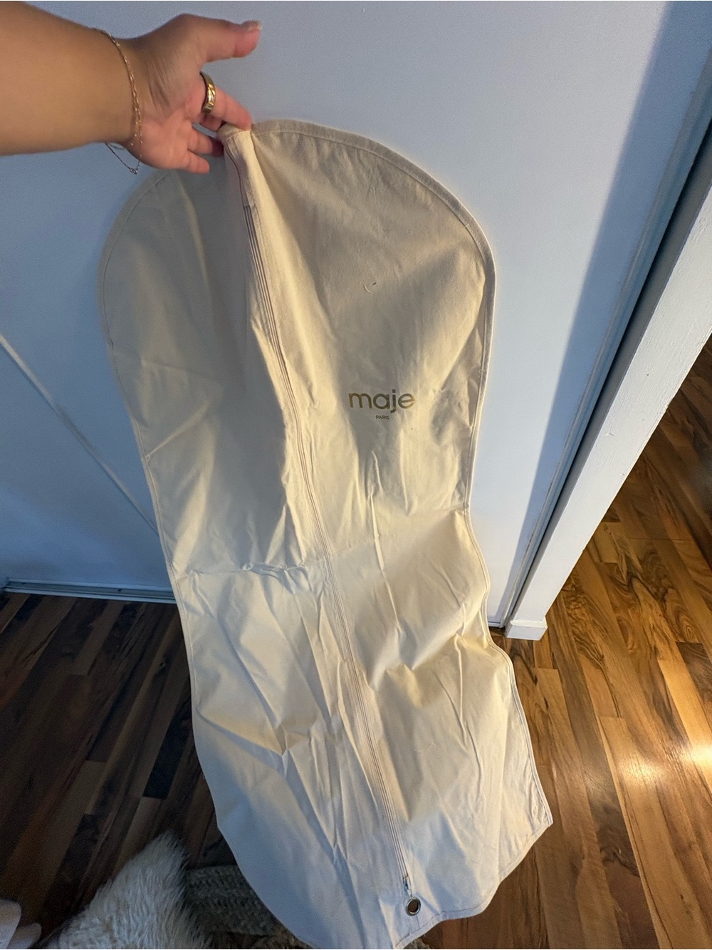Maje | Cream Garment Bag